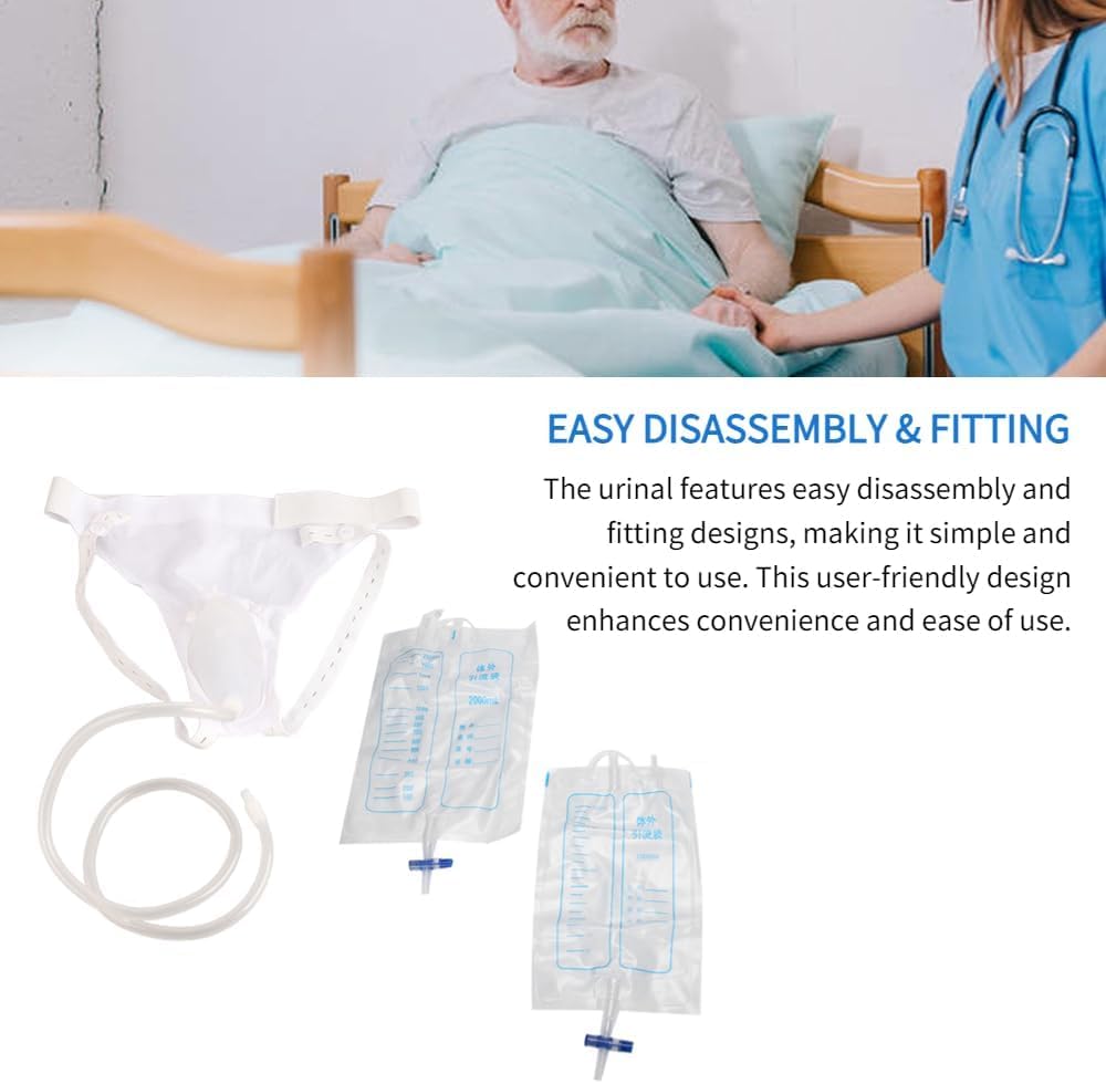 RAJry Urine Collector Drainage Bag For Men White 1