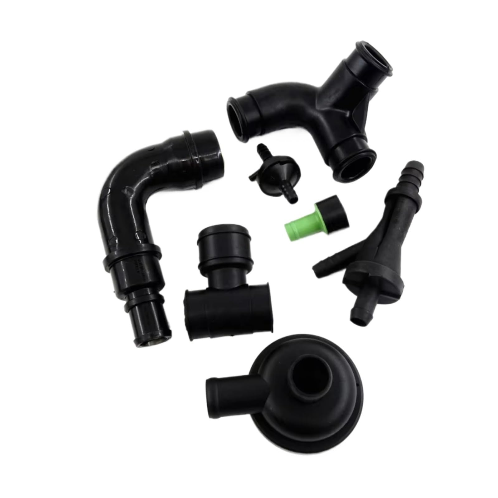 Nbvutyh One Color Crankcase Breather Hose Compatible With A3/S3 1997-2003 For A4/S4 1999-2008 1.8T Entilation Pcv Hose Crankcase Breather Pipe Valve Kit 058133753D