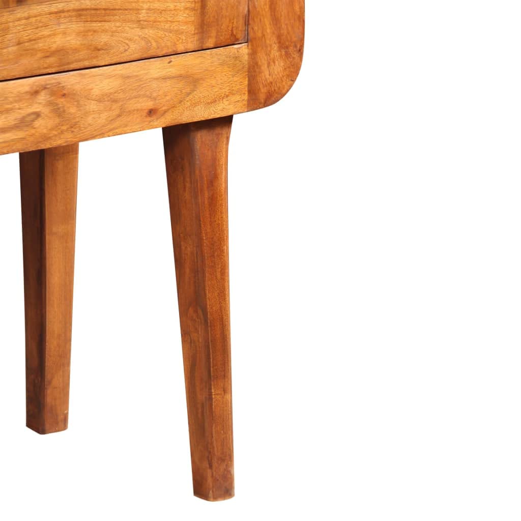 Générique Credenza in legno massello Acacia Miele 120x30x75 Cm | 2 armadi, 2 cassetti, gambe in legno resistenti, montaggio semplice, fatto a mano