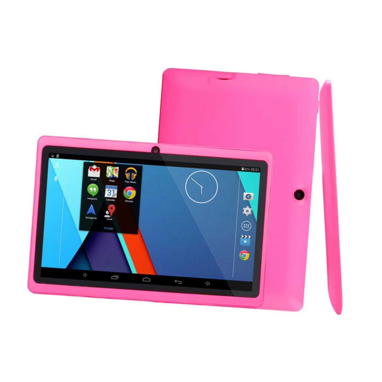 KOMBIUDA Tablet Educativo per Bambini da 7 Pollici 512m 8gb Rosa | Plastica, Processore Allwinner A33 Quad-core, Sistema Operativo Open Source, Studi e Gioco