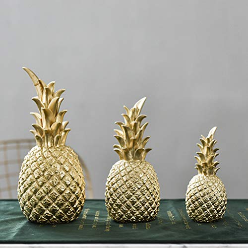 BSTCAR Pineapple Decoration, Nordic Modern Decor Resin Pineapple Ornament Home Bedroom Desktop Decor - Image 3