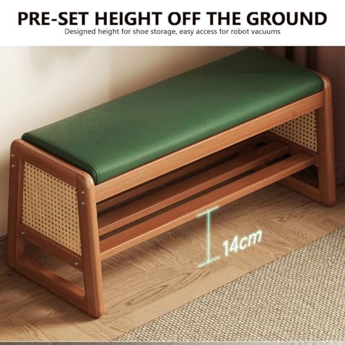 Banc à chaussures avec rangement à 2 niveaux pour optimiser les entrées encombrées - 8