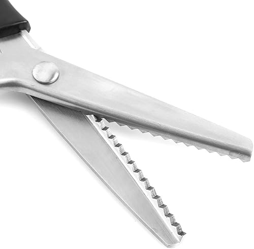 Miniatura 3 de Hilitand Tijeras de coser, tijeras decorativas de tela redondatriangulares para pintar (0.197 in)