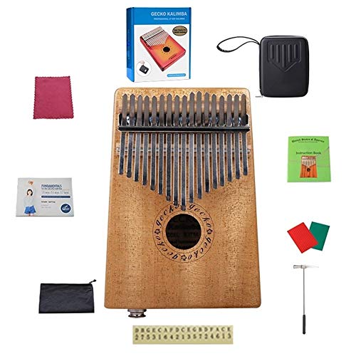 17 Kalimba Piano Piano Mbira Finger Percussion Clavier Marimba Instruments de Musique en Bois avec boîtier de Transport… - Les Beatles, Paul McCartney, John Lennon, RIngo Starr, George Harrison 17 Kalimba Piano Piano Mbira Finger Percussion Clavier Marimba Instruments de Musique en Bois avec boîtier de Transport… – Image 3