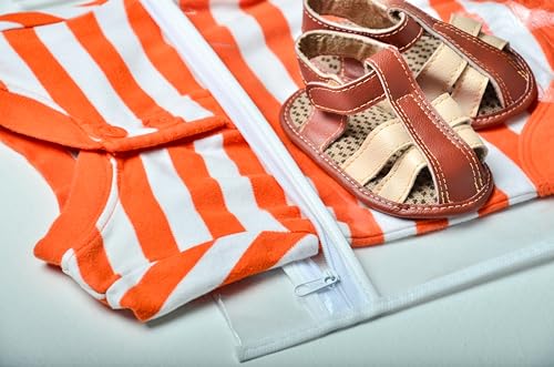 Kit 4 Saquinho Organizador mala maternidade e mala gestante viagem 27x33 (Branco)