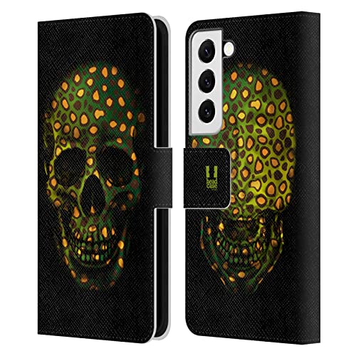 Étui portefeuille Samsung S22 5G housse protection cuir motif guépard