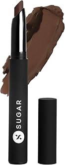 SUGAR Cosmetics - Matte Attack - Transferproof Lipstick - 14 Caffeine Bandit (Chocolate Brown, 2 gm)