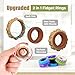Fidget Toys Adults Sensory Rings: 12 Pack Texture Spinner Rings - Stress Relief Sensory Toys for Kids ADHD - Quiet Desk Fidgets for Classroom Anxiety Office for Teens Boys