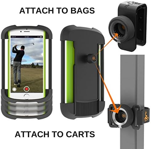 Frogger Golf - Record Golf Swing Phone Latch-It - Universal Smart Phone Holder Attachment to Golf Bags and Golf Carts | Part of The 2017 PGA Merchandise Show “Best Latch-It Ecosystem
