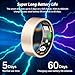 Smart Ring for Women Men Fitness Ring with Heart Rate, Blood Oxygen, Blood Pressure, sleep tracker, Step tracker, IP68 Waterproof health ring for iOS & Android,No Subscription Fee (Rose Gold, 8#)
