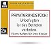 Produktbild Hinweisschild "PRIVATGRUNDSTÜCK! Betreten verboten!", 2 Stück, 30 x 20 cm, 1 mm starkes PVC Schild mit Bohrlöchern, Schild Grundstück betreten untersagt, Achtung Unbefugte verboten Warnhinweis