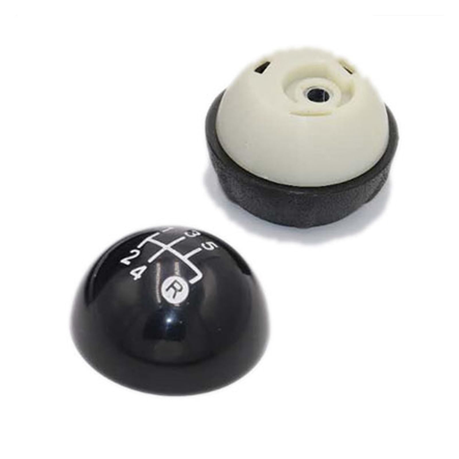Wphlyz 5 Speed Knob Head Change Lever Knob For Fiat 500 500C 2007-2018 5 Speed Gear Shift Knob Sitck Head Leather(5 Speed Knob)