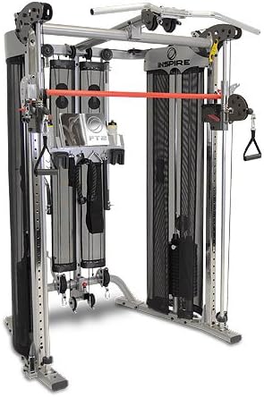 Inspire Fitness FT2 Functional Trainer + Inspire SCS Bench, Weight Stack Upgrade, Leg Developer Attachment & FT2 Leg Extension Conversion Kit