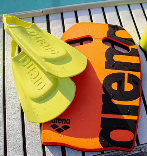 Arena Unisex Adult Comfortable Lightweight Swim Training Fins for Men and Women Silicone Short Blade Flippers Open Heel Design, Lime, 6-7 by ARENA - Image 5