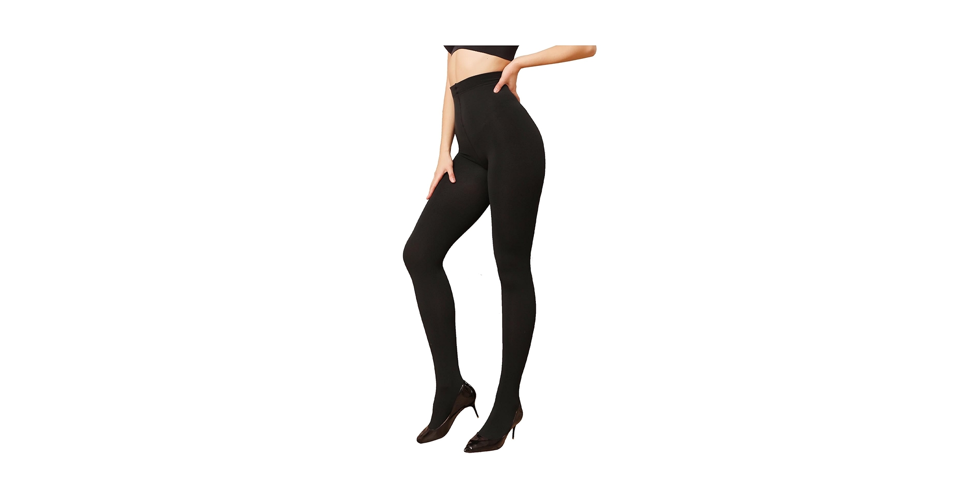 SLIM WARMER TIGHTS ブラック jsaierl Women Warm Fleece Lined Tights Pantyhose, Winter