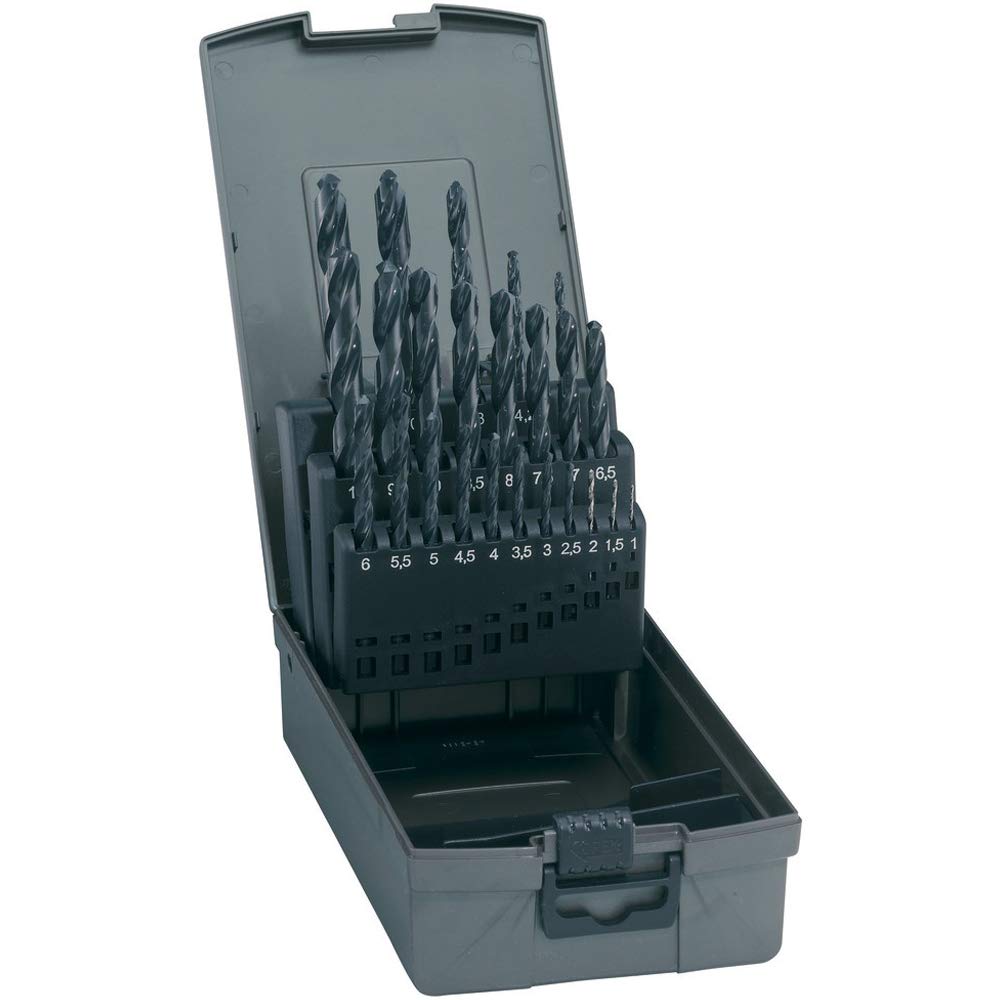 Zestaw wierteł krętych DIN338 szlifowane HSS, typ N, 1-10mm GÜHRING