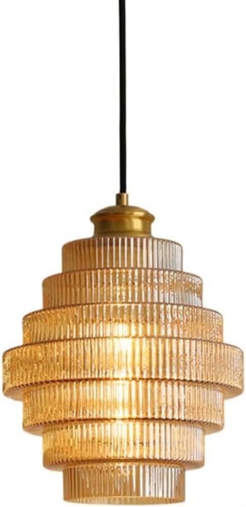 Hertl Lámpara de araña de estilo americano, pantalla de luz colgante de cristal con personalidad creativa, lámpara colgante de techo de montaje empotrado, accesorios de iluminación for decoración de i
