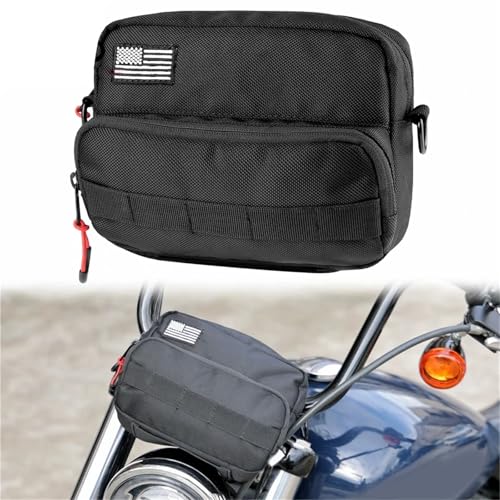 Sacoche de guidon moto noire pour ranger vos effets personnels sur CBR500R