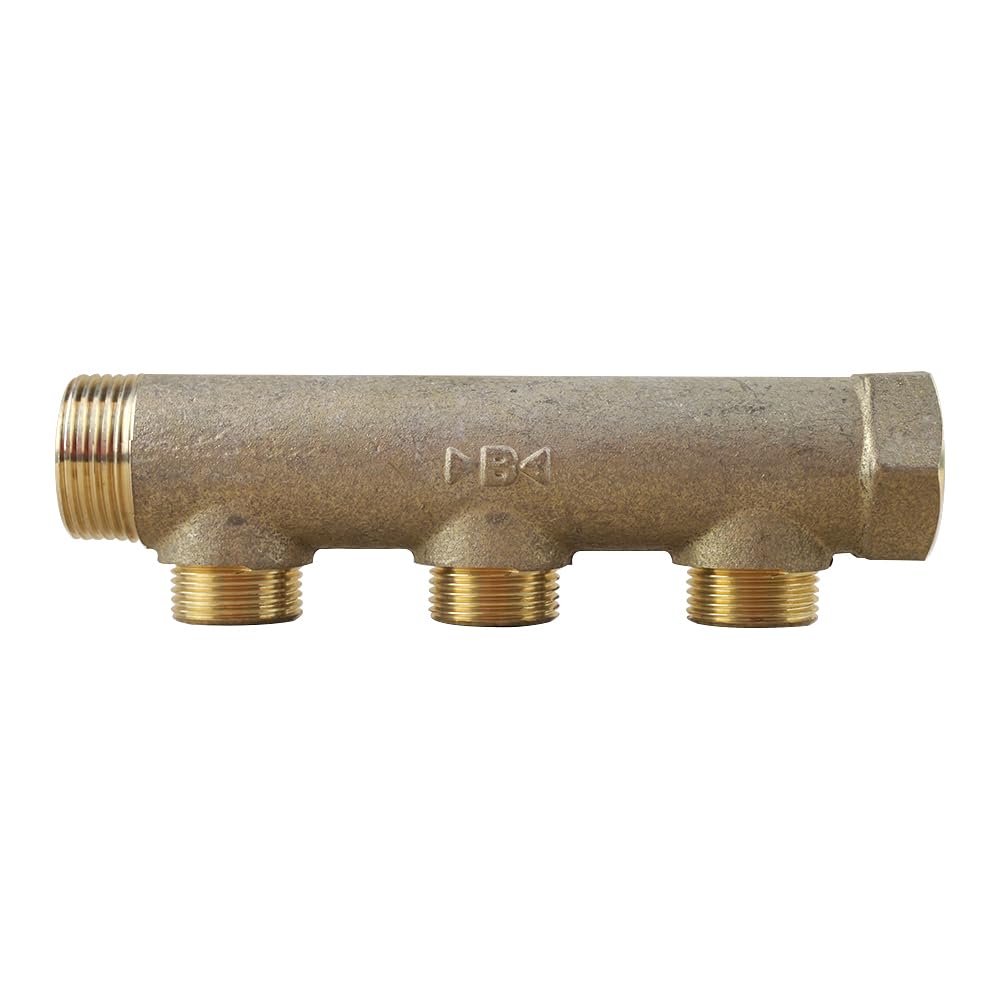 Collecteur entraxe 50mm Mâle Femelle 1"- 3 Départs Mâle 3/4