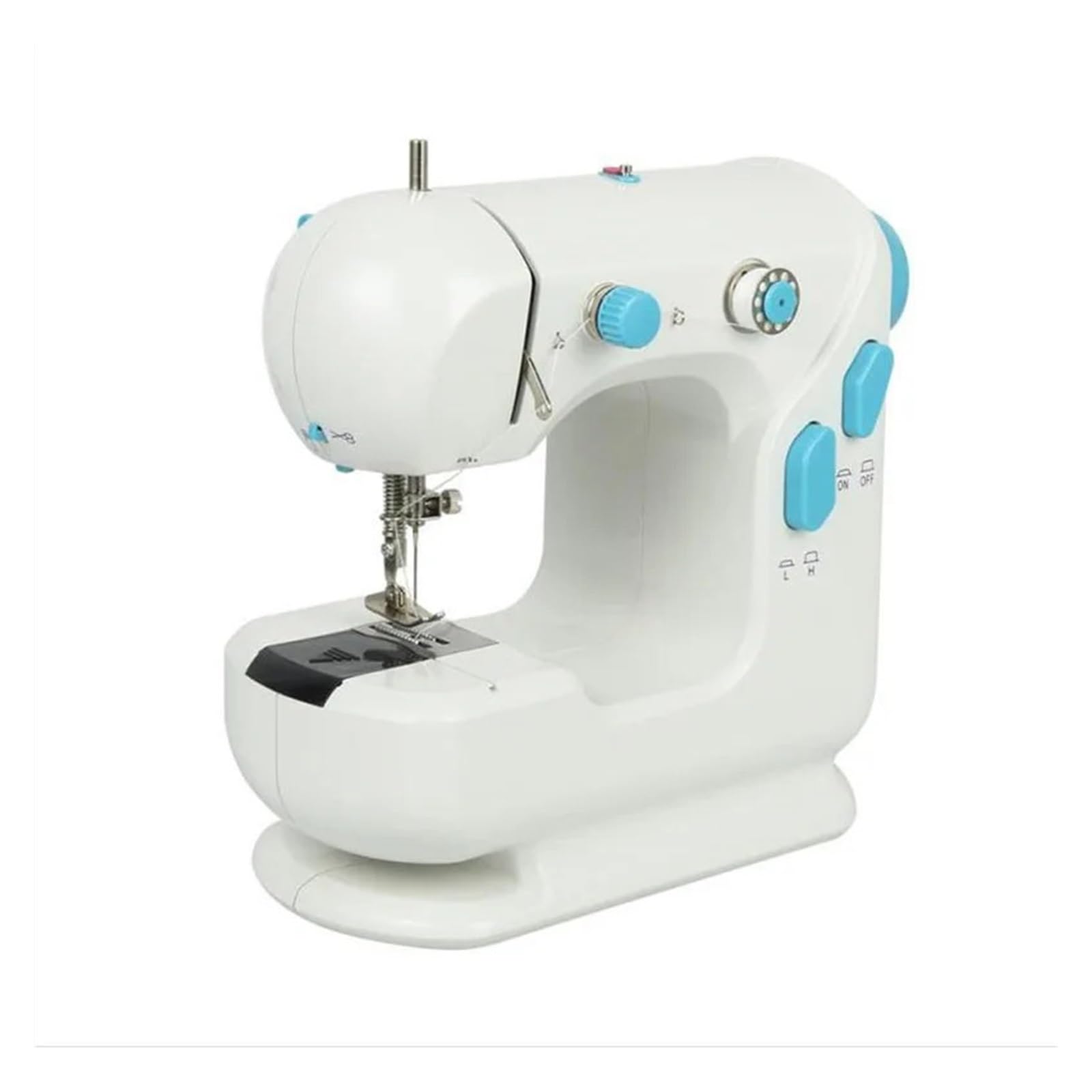 Mini Máquina De Coser Con Luz Integrada, Reparación Dos Velocidades, Doble Hilo, Pedal Eléctrico, Dispositivo Pequeño Costura