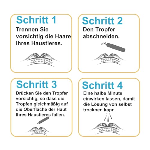 Advanllent Zeckenschutz für Hunde 6 Pipetten, Spot On Hund, Zeckenmittel für kleine Hunde 2 bis 10 kg, Hunde flohmittel entwurmungsmittel für Hunde, gegen Flöhe & Zecken