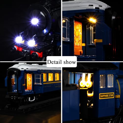 Kyglaring LED Light Kit for Lego Train Sets Building Blocks Orient Express Train Lighting Set Compatible with Lego 21344 - Image 2