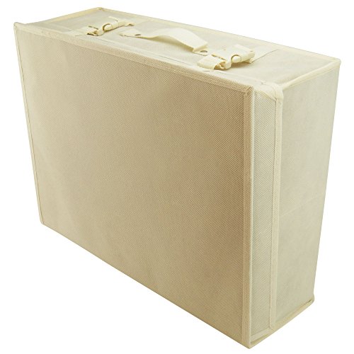 Hangerworld Large Ivory Wedding Dress Garment Storage Box And Under Bed Storage Travel Carry Case, With Acid Free Tissue Paper #TOP2