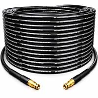 15M High Pressure Washer Replacement Hose for Karcher K Series,MAX.60℃ Compatible with K2 K3 K4 K5 K6 K7 Models,Quick Click Plug Connector,Pressure Washer Extension Spare Parts