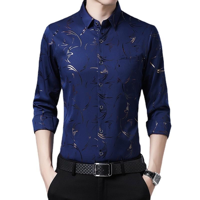 Camiseta informal de manga larga para hombre joven en primavera 5