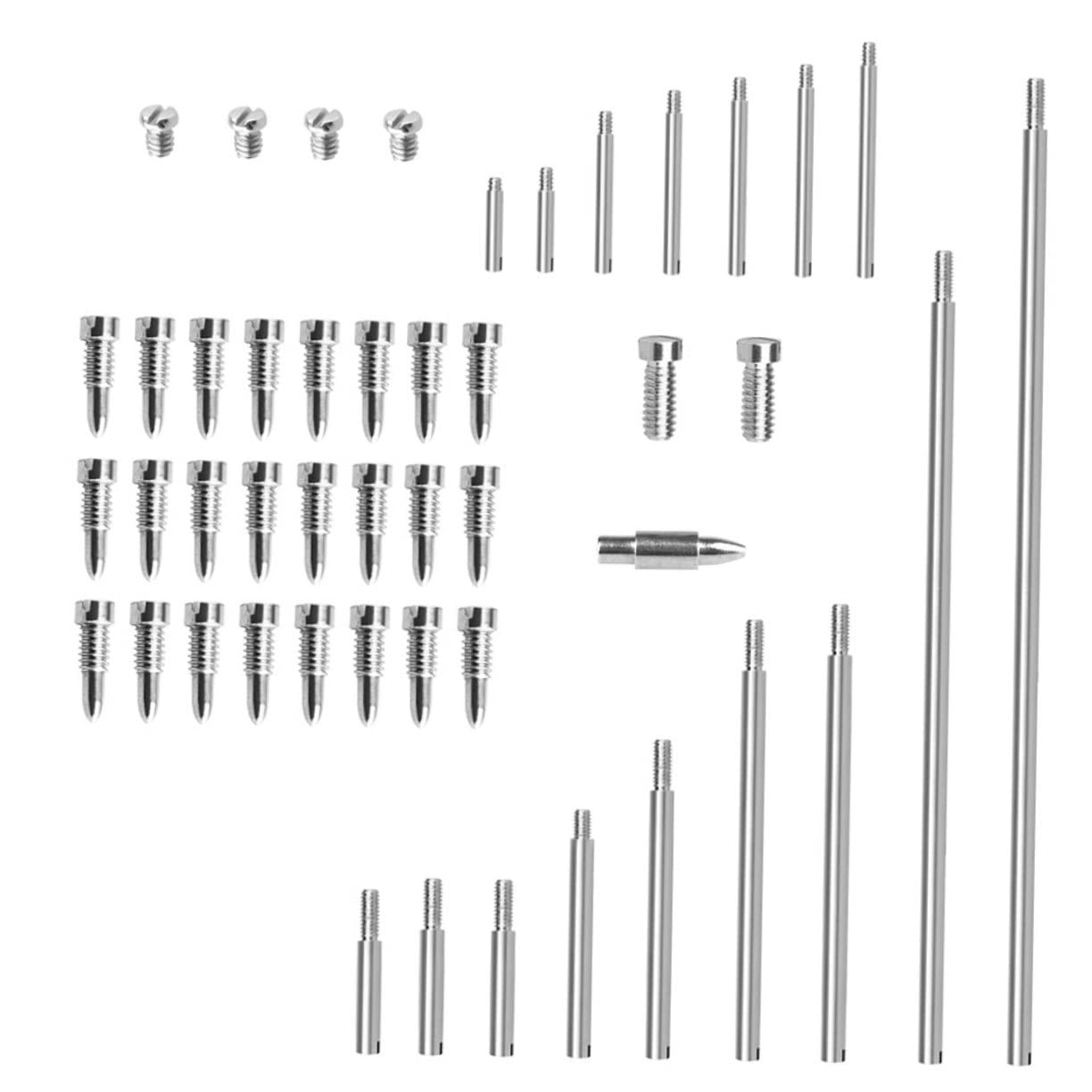 Toyvian 3sets Accessori Per Riparazione Sax Astine Filettate Viti Di Diverse e Perno Per Strumenti Fiato Kit Di Riparazione Per Migliorare La Qualità Del Suono