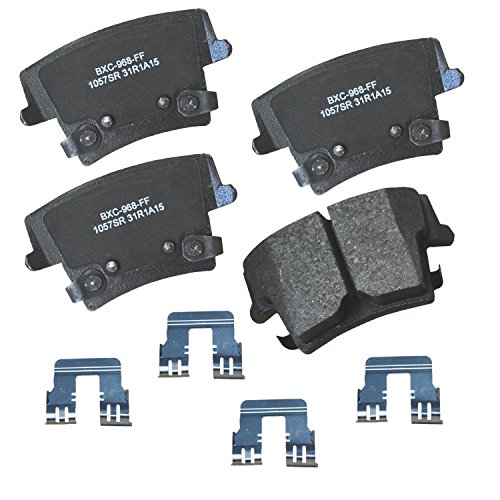 Image of Bendix Premium SBC1057SR Ceramic Rear Brake Pads for Chrysler 300 2022-2005, Dodge Challenger 2022-2009, Charger 2022-2006, Magnum 2008-2005
