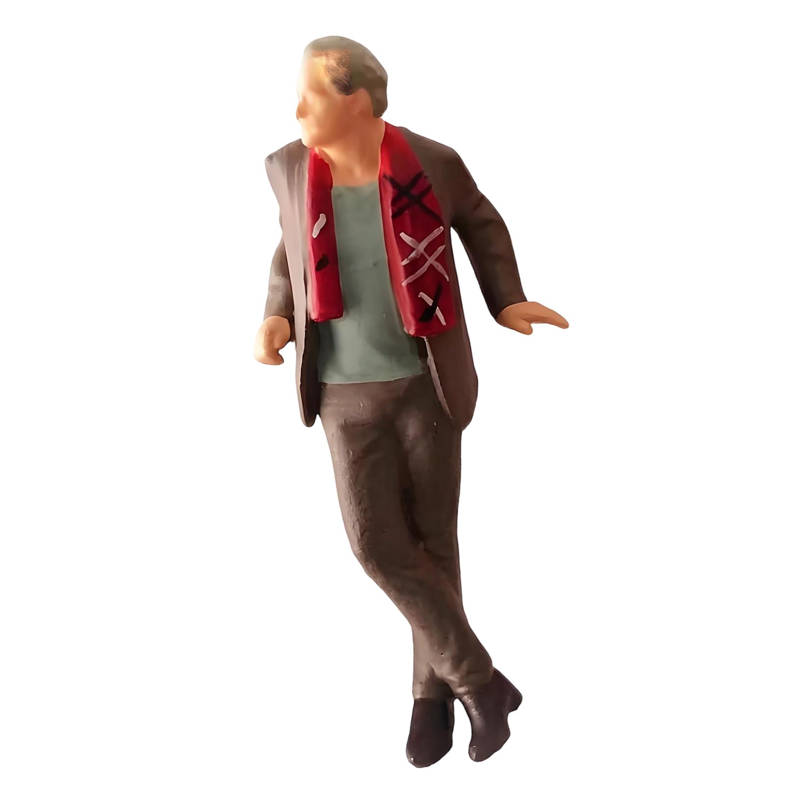 Hredyqw Gentleman Bike Figures Model 1:64 Hand Painted Miniature Figure for Miniature Scenes Dioramas Props,Layout