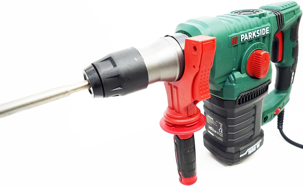 Parkside® PBH 1550 B2 Martello perforatore e scalpello, 5 J, 1550 W, con set di punte e scalpelli, SDS-Plus