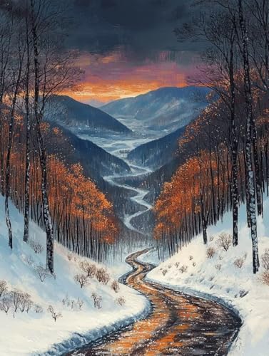G ~ Paint by Numbers WO yCgoCio[, lphGLoXNtg uVƃANG̋, ItBX CeA rO, ւ̃Mtg 30×40cm -zjn25073U