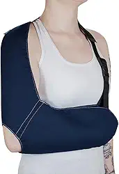 Tipoia Estabilizadora Estofada Bilateral, Preto, Médio, Mercur