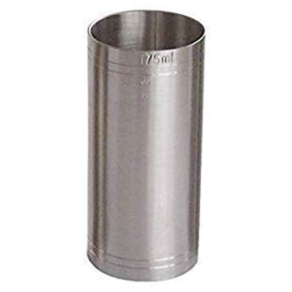 Beaumont 175ml Pub Wine Thimble Jigger Shot Measure, Stainless Steel, Silver, 6 x 7 x 12 cm