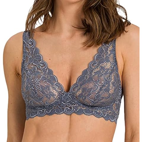 HANRO Women's Lace Soft Cup Bra, Pigeon Cover