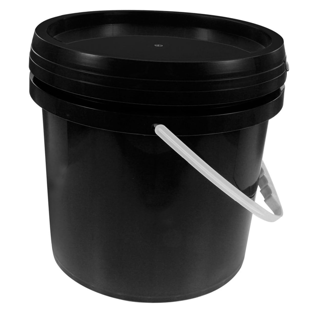 Angoily Cubo De Pintura De Plástico Tapa Sellada para Almacenamiento De Pintura y Pigmentos Contenedor Versátil para Uso Doméstico y Proyectos De Manualidades