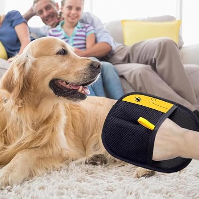 Pet Hair Removal Glove for Cats & Dogs, Upgrade Efficient Grooming Gloves for Pet Hair, Reusable Cat & Dog Hair Remover, Pet Hair Remover Electrostatic Gloves for Washing Deshedding Grooming (2 PCS)-v8EyJwLV