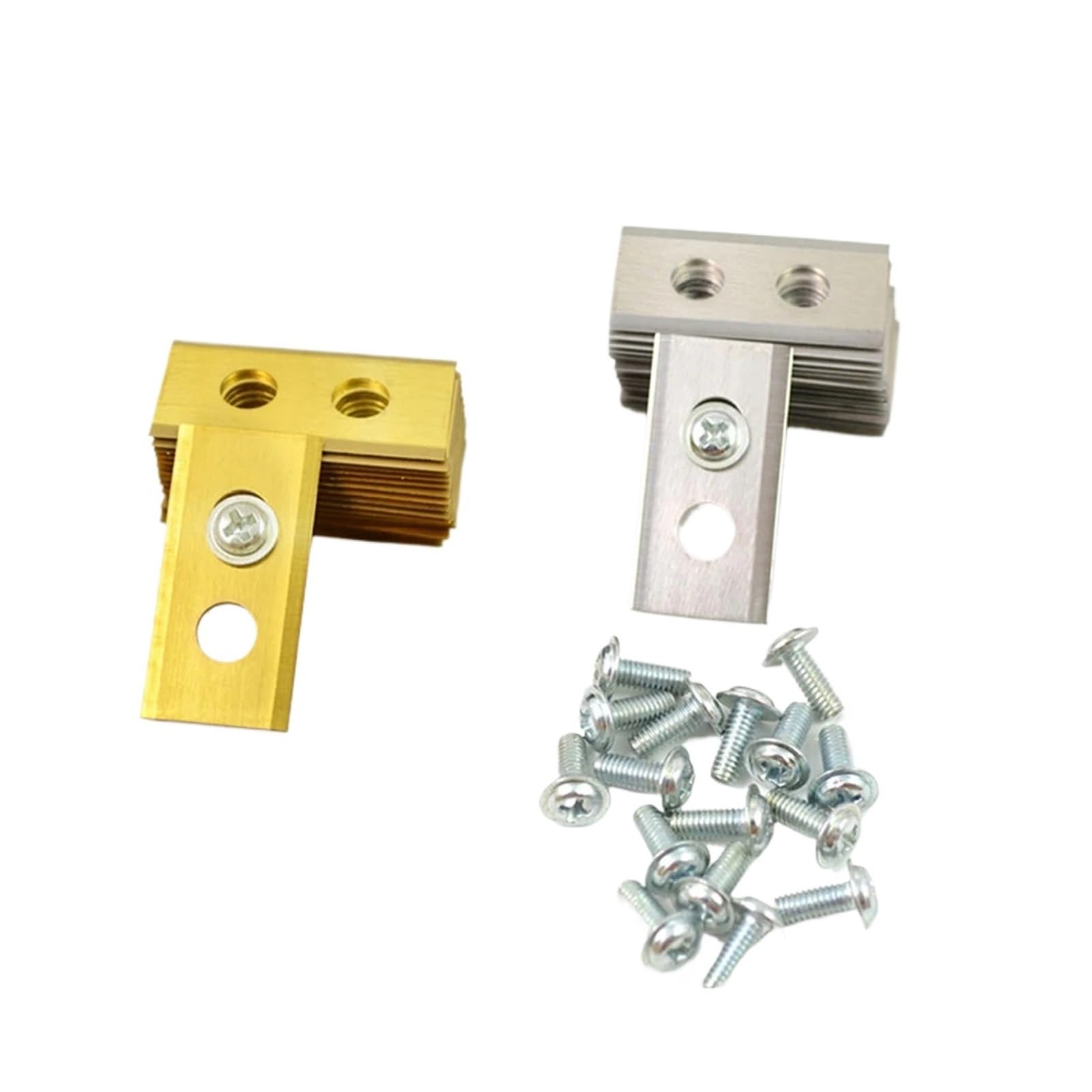 Lama for Tosaerba 30-60 Pezzi Lame di Ricambio Lama for Tosaerba Design A 2 Fori Compatibile con Mammotion Luba Robot(Gold-36PCS)