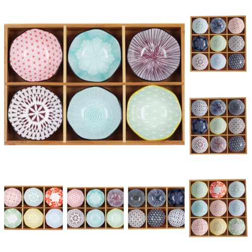 LightRise豆皿小皿セット陶器食器 仕切りトレー 木製 トレイ深型仕切り付き果物 ケース天然木小さい皿小鉢調味料用醤油皿 前菜皿 アイスクリーム ソース皿 火鍋 焼肉屋寿司屋和食器竹と木の九角盆食器鍋おかず盛り合わせバーベキュー皿スナックボックススナ