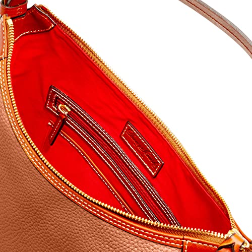 Dooney & Bourke Handbag, Pebble Grain Hobo Shoulder Bag - Caramel #TOP2