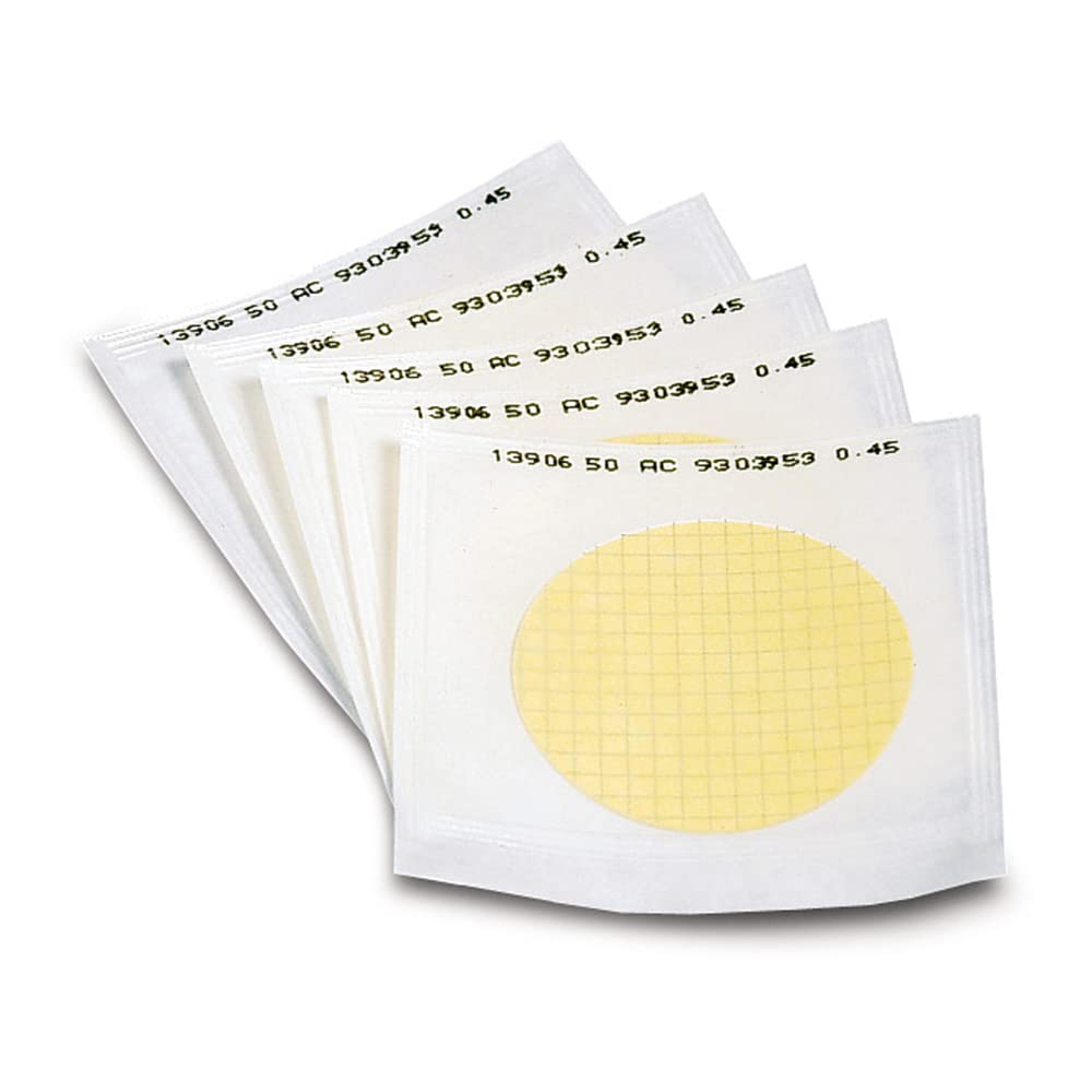 Sartorius 11405-47-ACN Membrane Filter Disc, Cellulose Nitrate, Sterile, 0.65 μm, 47mm, White with Black Grids (Pack of 100)