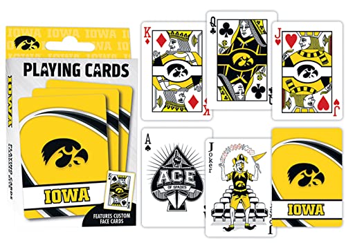 Image of MasterPieces Family Games - NCAA Lowa Hawkeyes Playing Cards - Officially Licensed Playing Card Deck for Adults, Kids, and Family