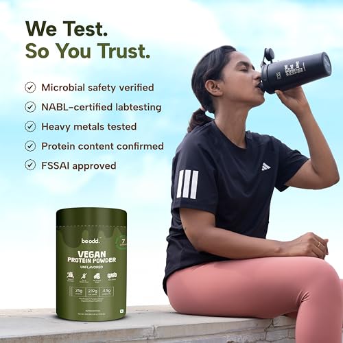 Image of Vegan Protein Powder | Quality Pea Protein Isolate | Sugar-Free, Easy to Digest |100% Natural Plant Protein | For Men & Women | 25gm per serving