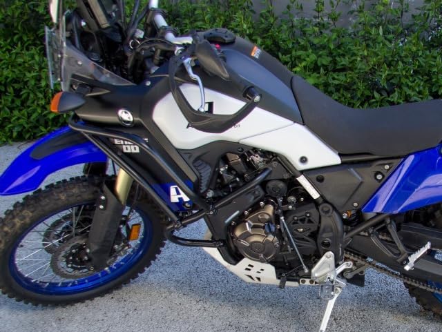 AltRider Lower Crash Bars Compatible with Yamaha Tenere 700 (2019–2024) - Heavy Duty 1 inch Stainless Steel Construction - Hand TIG Welded, Full Engine Protection with Rigid Cross-Tube Design - Black