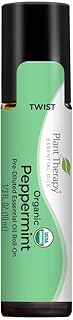 Plant Therapy Organic Peppermint Essential Oil 100% Pure, Pre-Diluted Roll-On, Natural Aromatherapy, for Neck Tension, Mus...
