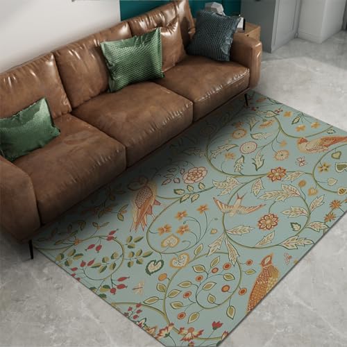 Tapis Morris aux oiseaux pour un salon élégant et doux - 160x230cm - 5