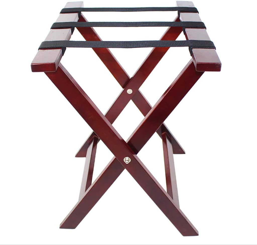 Luggage Racks Foldable Luggage Rack Suitcase Stand, Wood Hotel Supplies|Placement Rack|Wooden Luggage Rack,B
