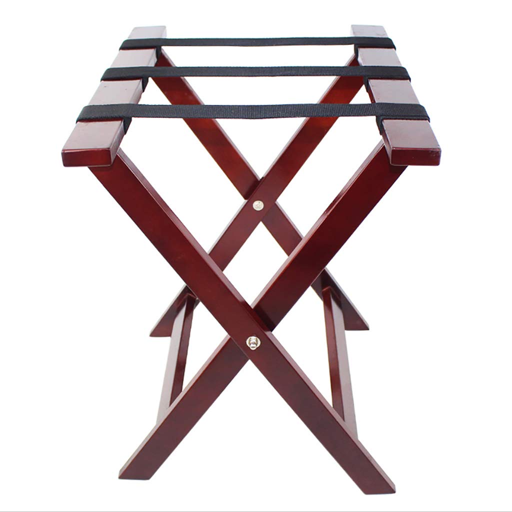 MSHGSKU Luggage Racks Foldable Luggage Rack Suitcase Stand, Wood Hotel Supplies|Placement Rack|Wooden Luggage Rack,A
